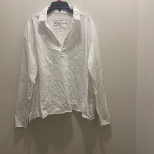 Frank & Eileen Crisp White Collared Shirt